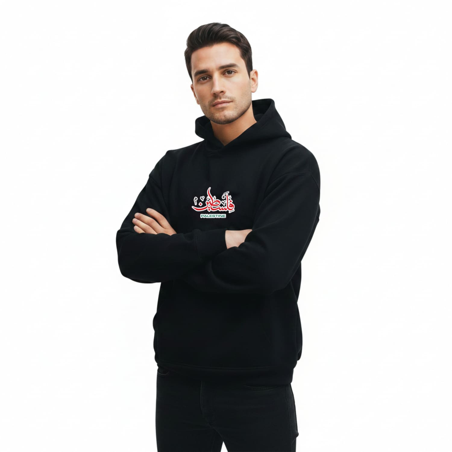 Sweatshirt Shirt Palestine From Cotton Egyptian Printed Modern