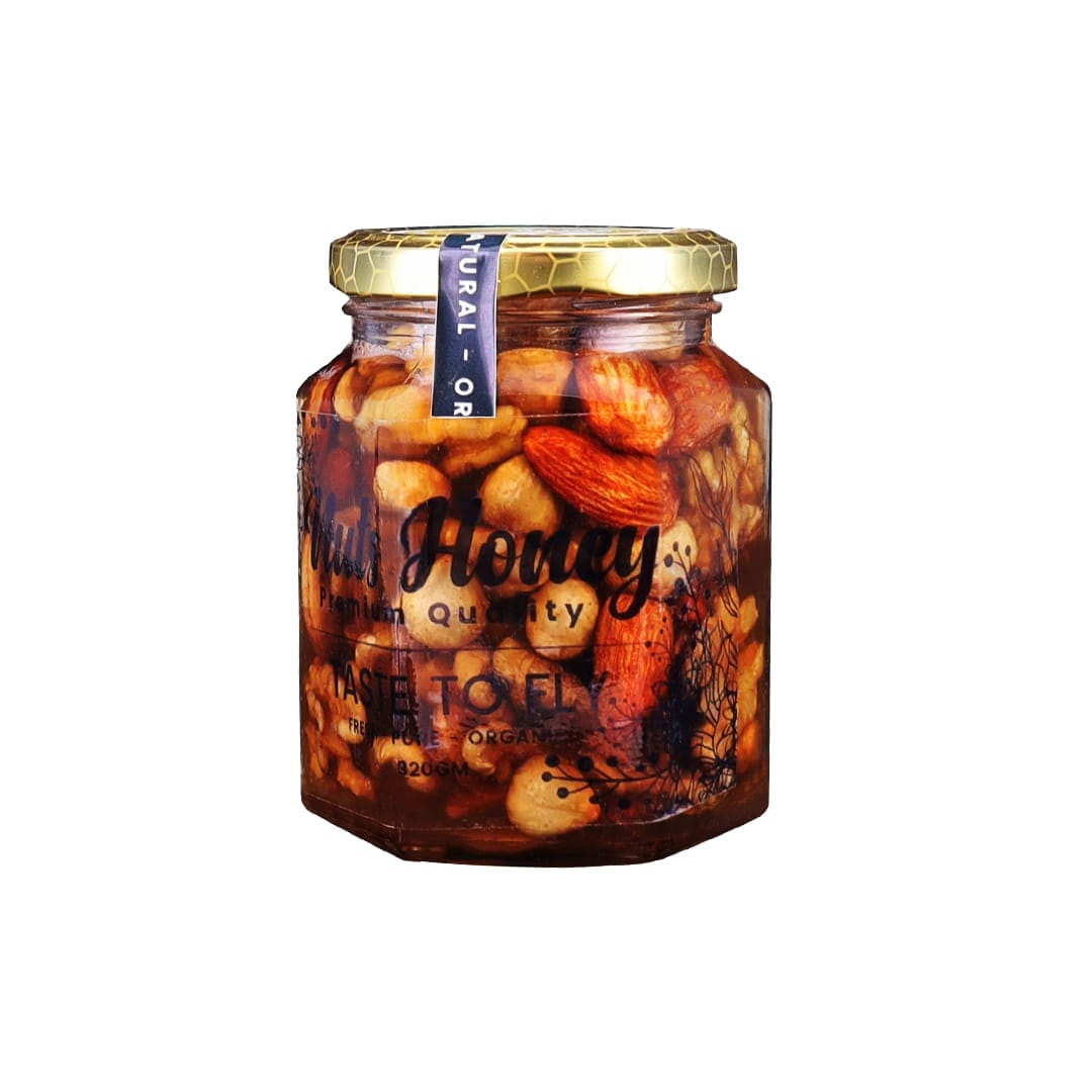 Honey With Nuts Natural 100 Food For Energy And Immunity